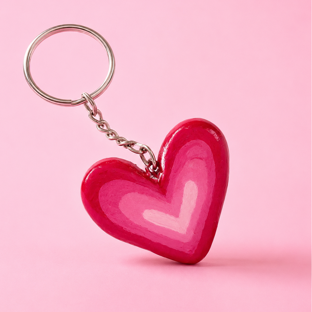 Cute Heart Ombre Keychain!!!!!!!