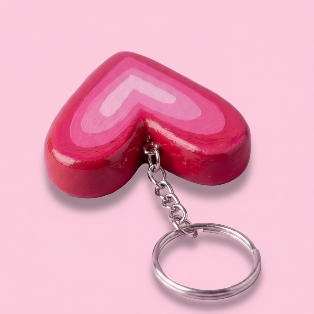 Cute Heart Ombre Keychain!!!!!!!
