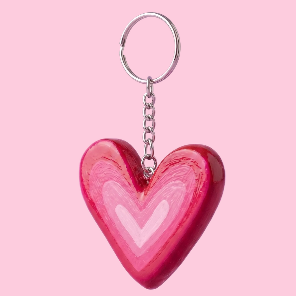 Cute Heart Ombre Keychain!!!!!!!